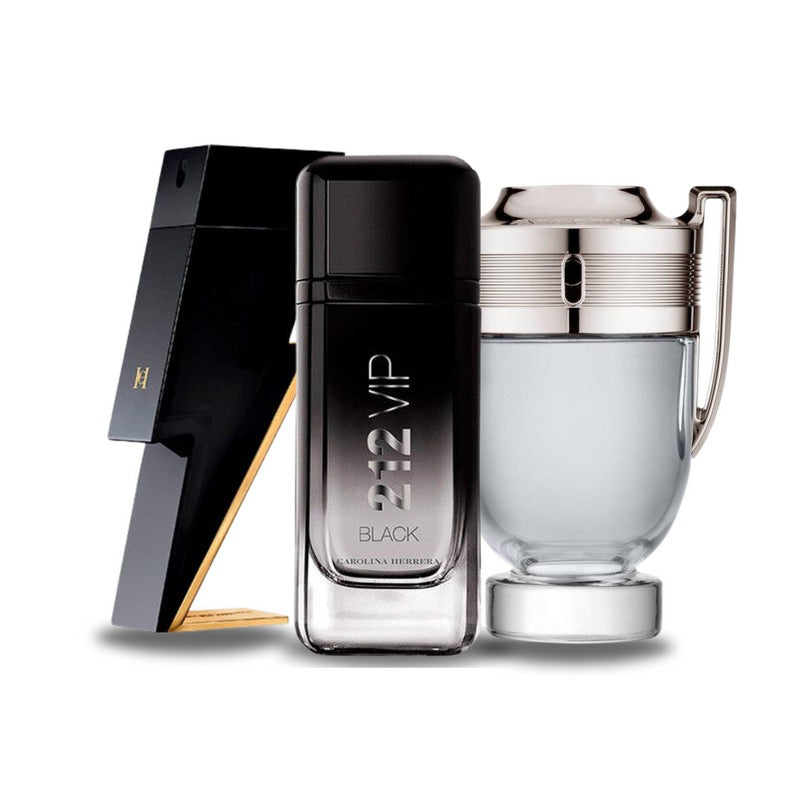 Zestaw 3 Perfum | BAD BOY, 212 VIP BLACK, Paco Rabanne INVICTUS 100 ml